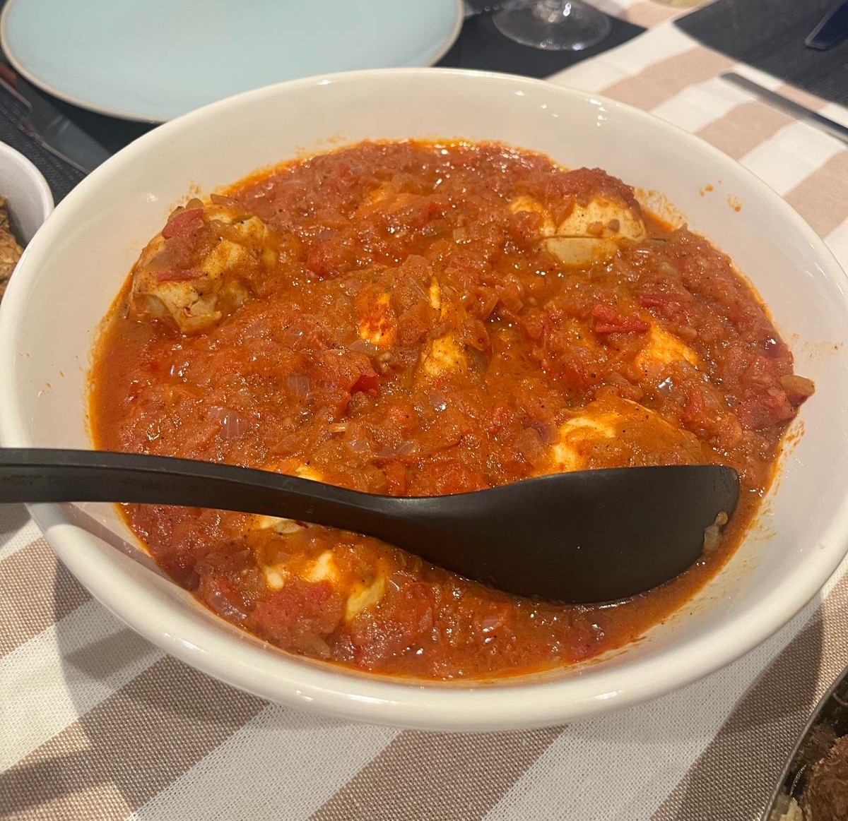 Egg curry, slow-simmered